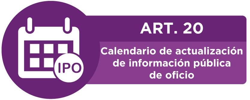 Art. 20 Calendario de actualizacion IPO