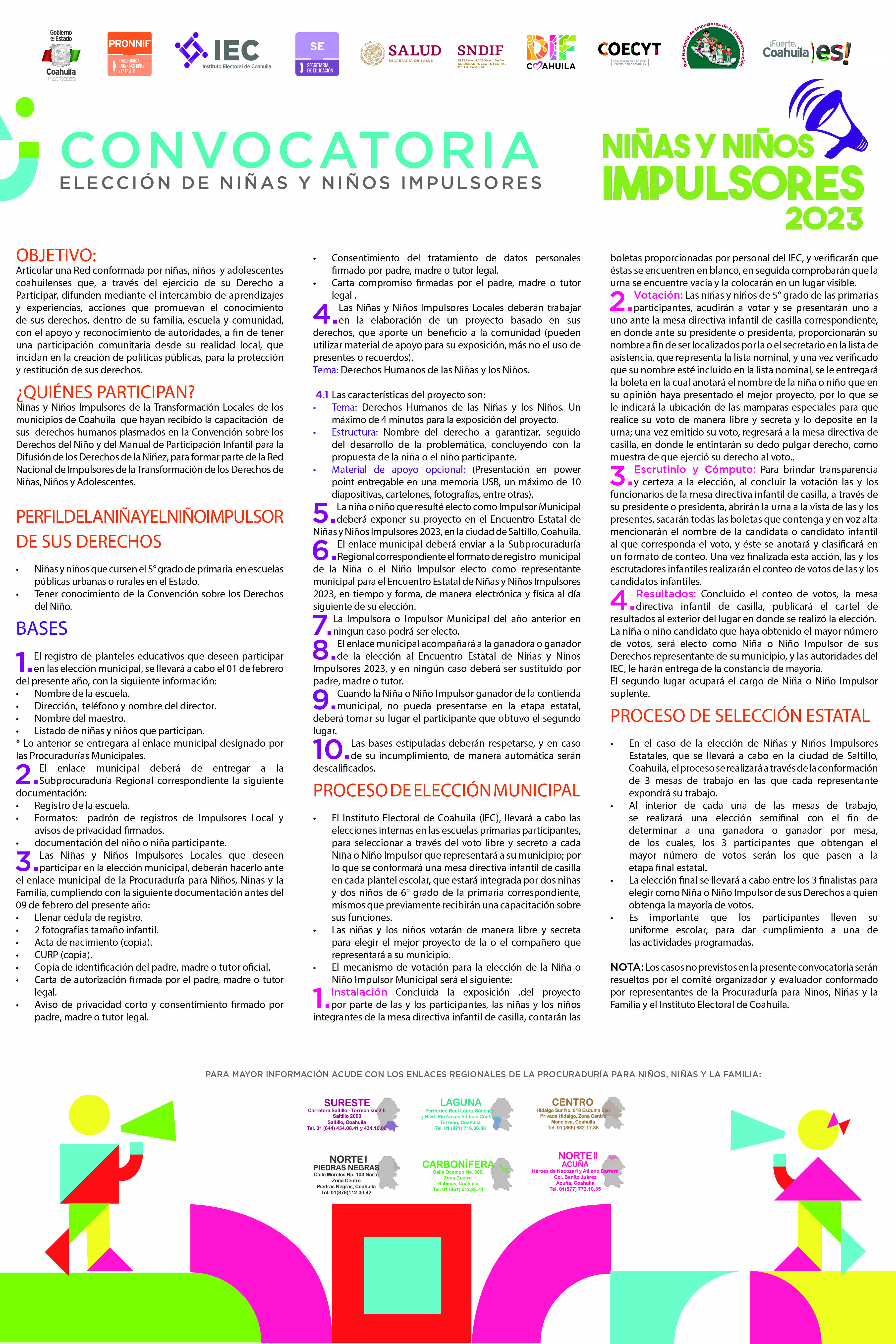 Convocatoria Niñas y Niños Impulsores 2023
